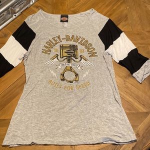 Ladies Harley-Davidson Bling 3/4 sleeve